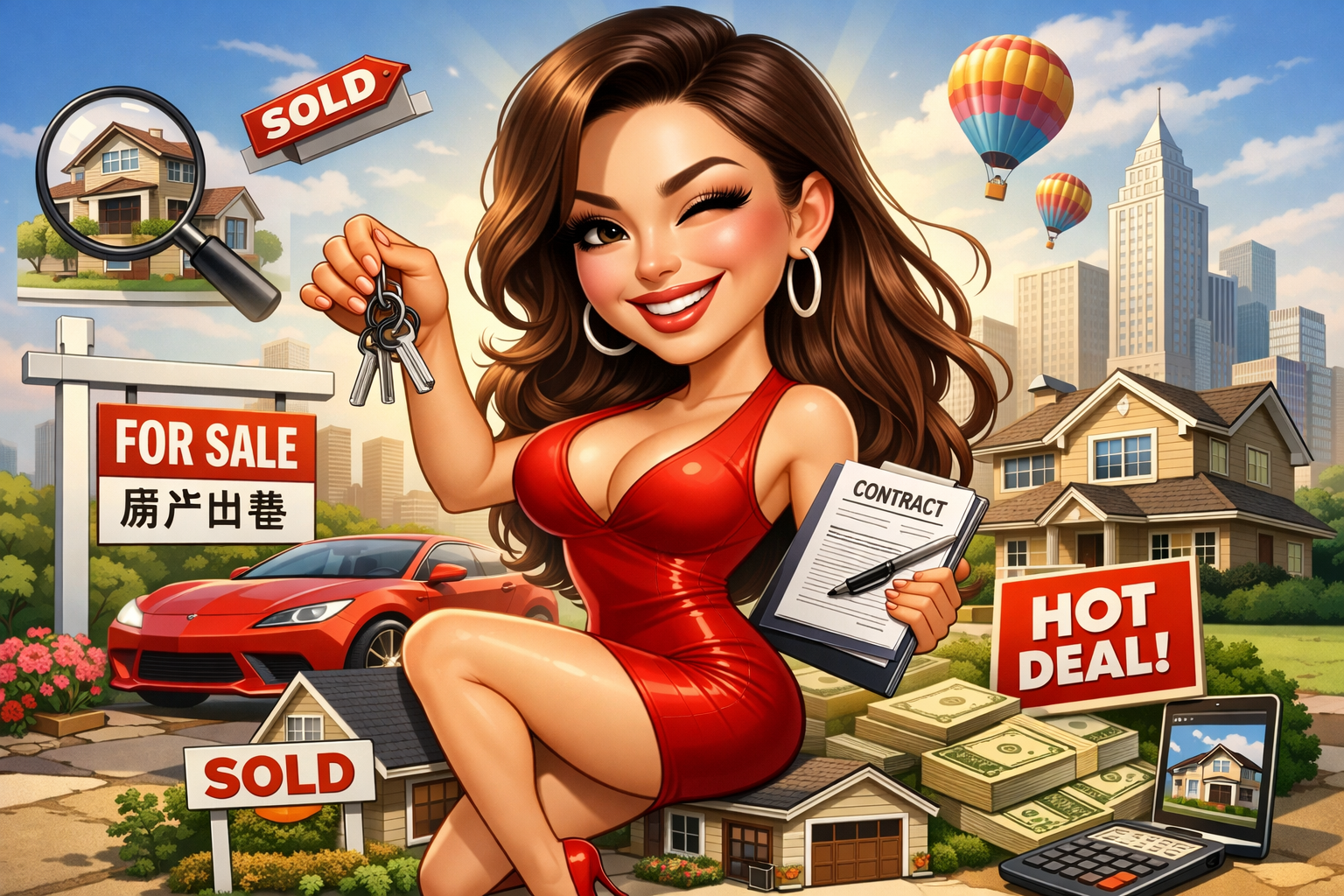 Facial landmark mapping for caricature